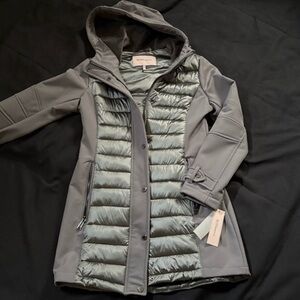 BCBGeneration Gunmetal Hooded Winter Coat